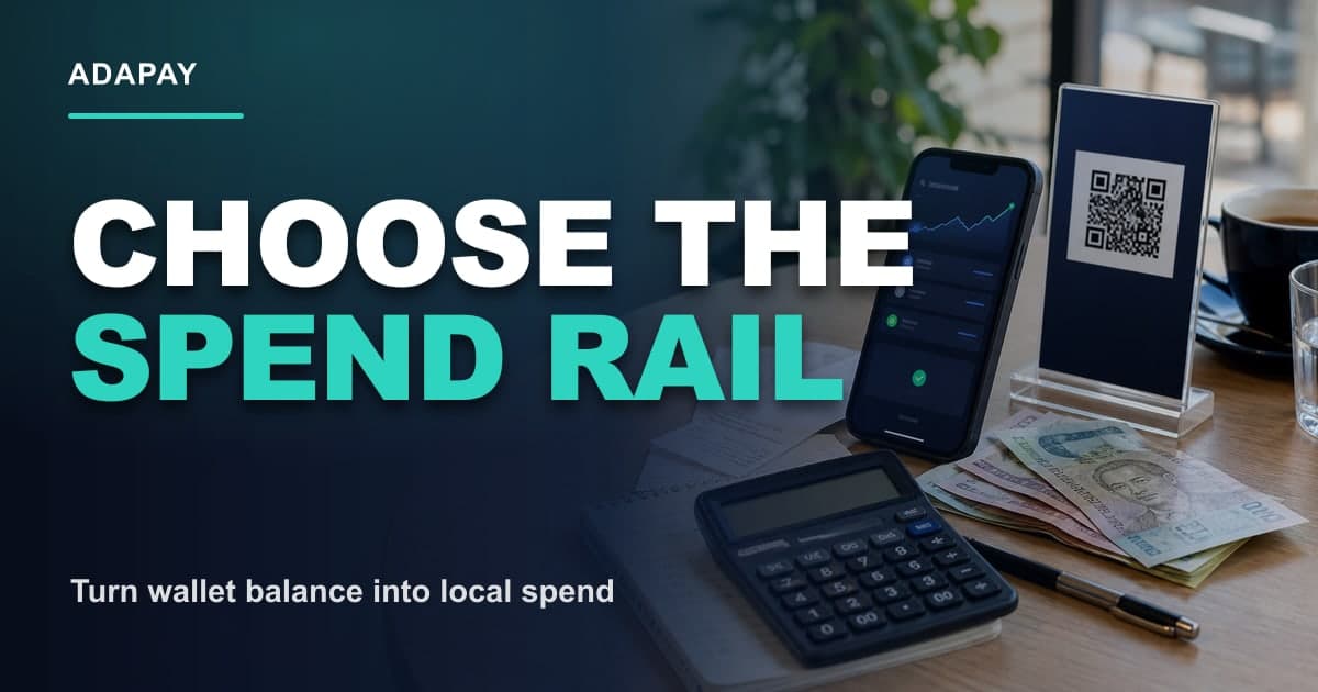 USDT TRC20 vs Solana vs Polygon for everyday travel spending - Choose The Spend Rail ADAPAY Open Graph thumbnail