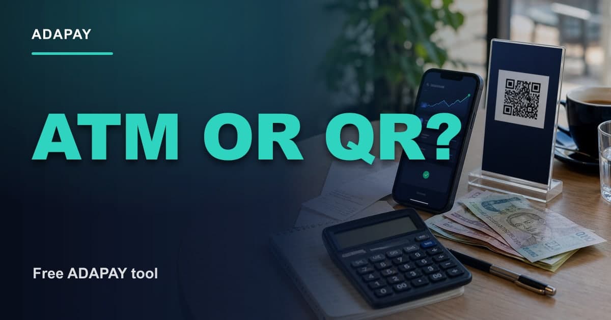 ATM vs QR payment calculator - ATM Or QR? ADAPAY Open Graph thumbnail