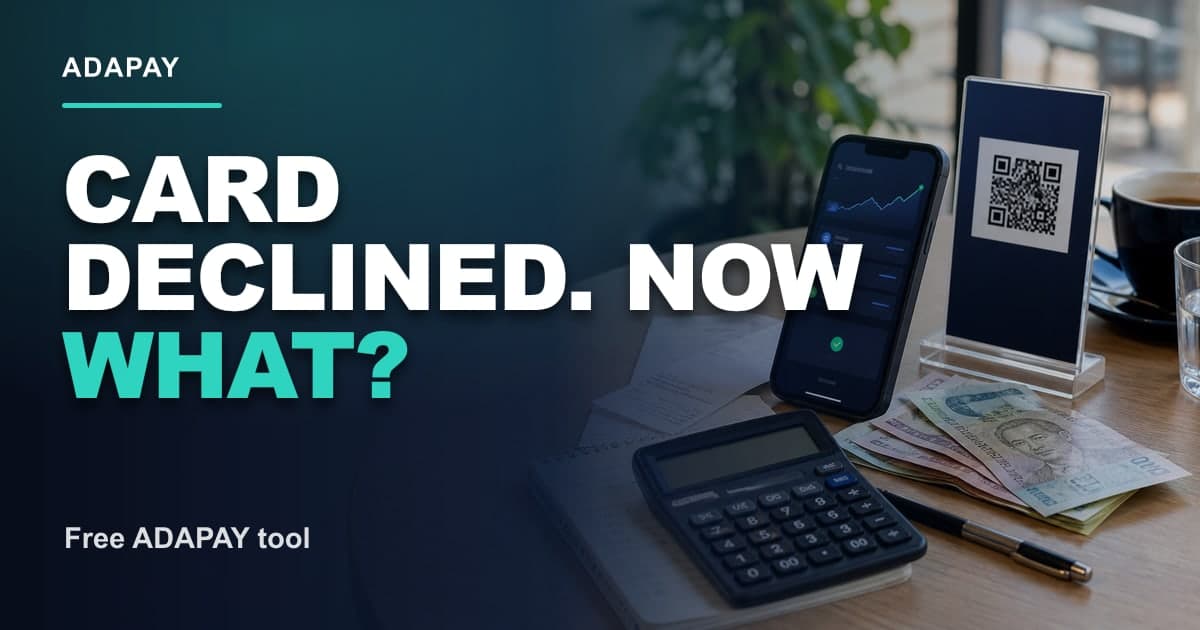 Foreign card declined abroad troubleshooter - Card Declined. Now What? ADAPAY Open Graph thumbnail
