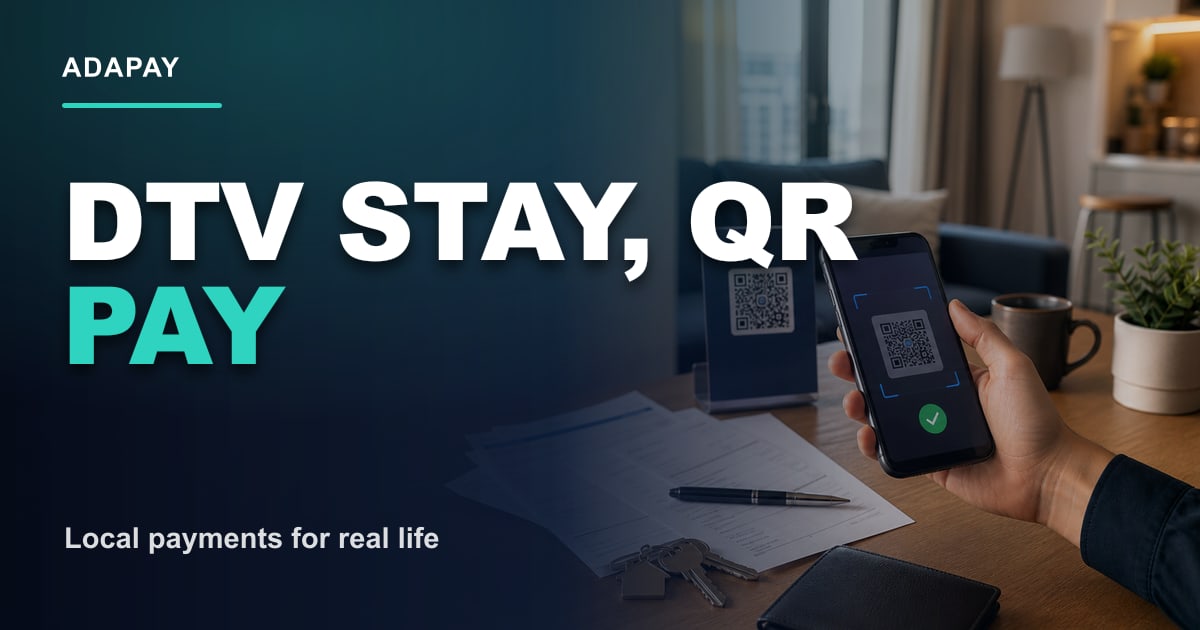 Thailand DTV visa payment planning with QR payments, rent, cash, cards, and ADAPAY